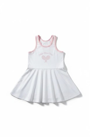 Miela Kids Tennis Club Kız Çocuk Tenis Elbisesi - Beyaz
