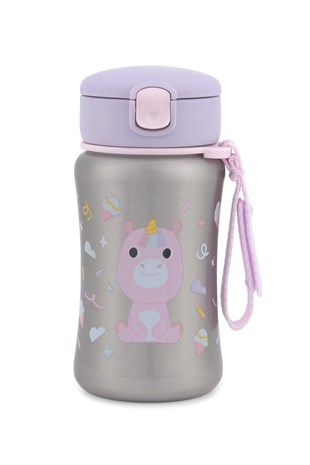 Skip Hop Besties Squad Pipetli Paslanmaz Çelik Suluk - Unicorn