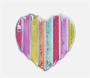 Swim Essentials Rainbow Heart Şişme Deniz ve Havuz Yatağı 150cm