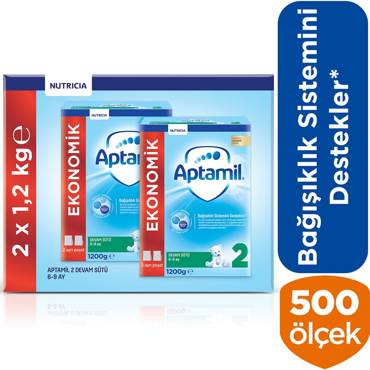 Aptamil 2 Devam Sütü 1200 g  6-9 Ay 2'li
