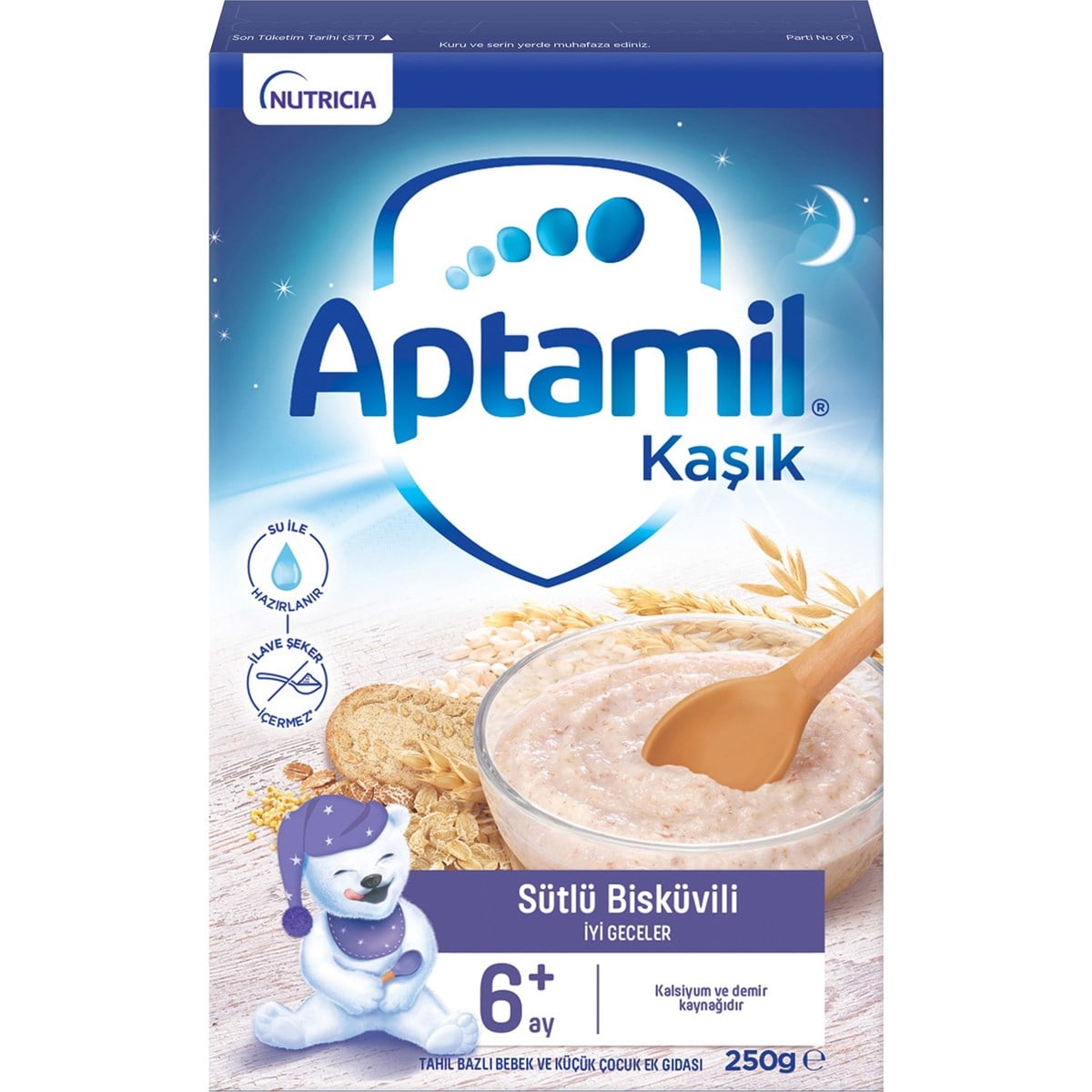 Aptamil Sütlü Bisküvili Tahıl Bazlı Kaşık Maması 250 g 6-36 Ay
