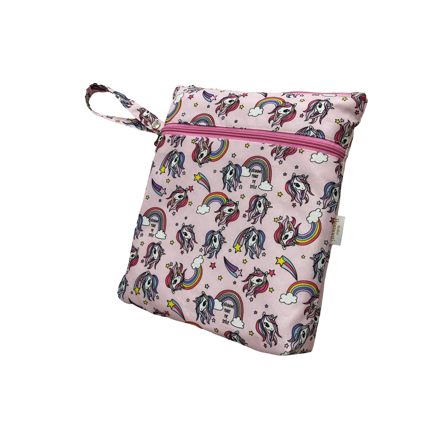 Atelier Bomonti Islak Kuru/Kirli Temiz Çantası - Unicorn Pembe