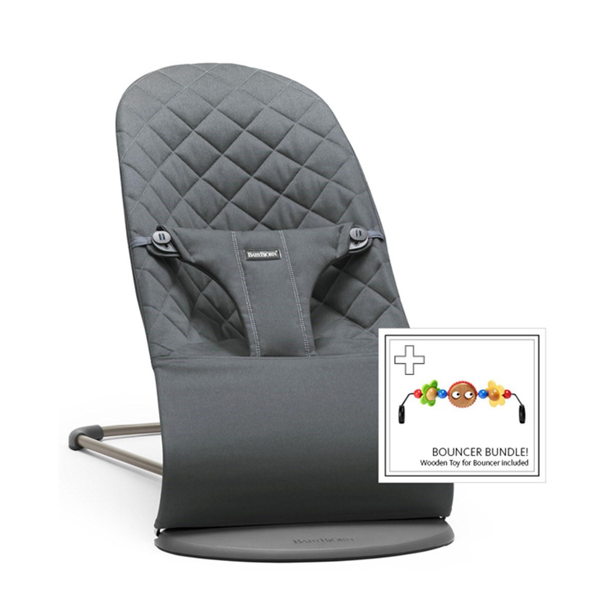 Babybjörn Balance Bliss Ana Kucağı Cotton / Antracite Oyuncaklı