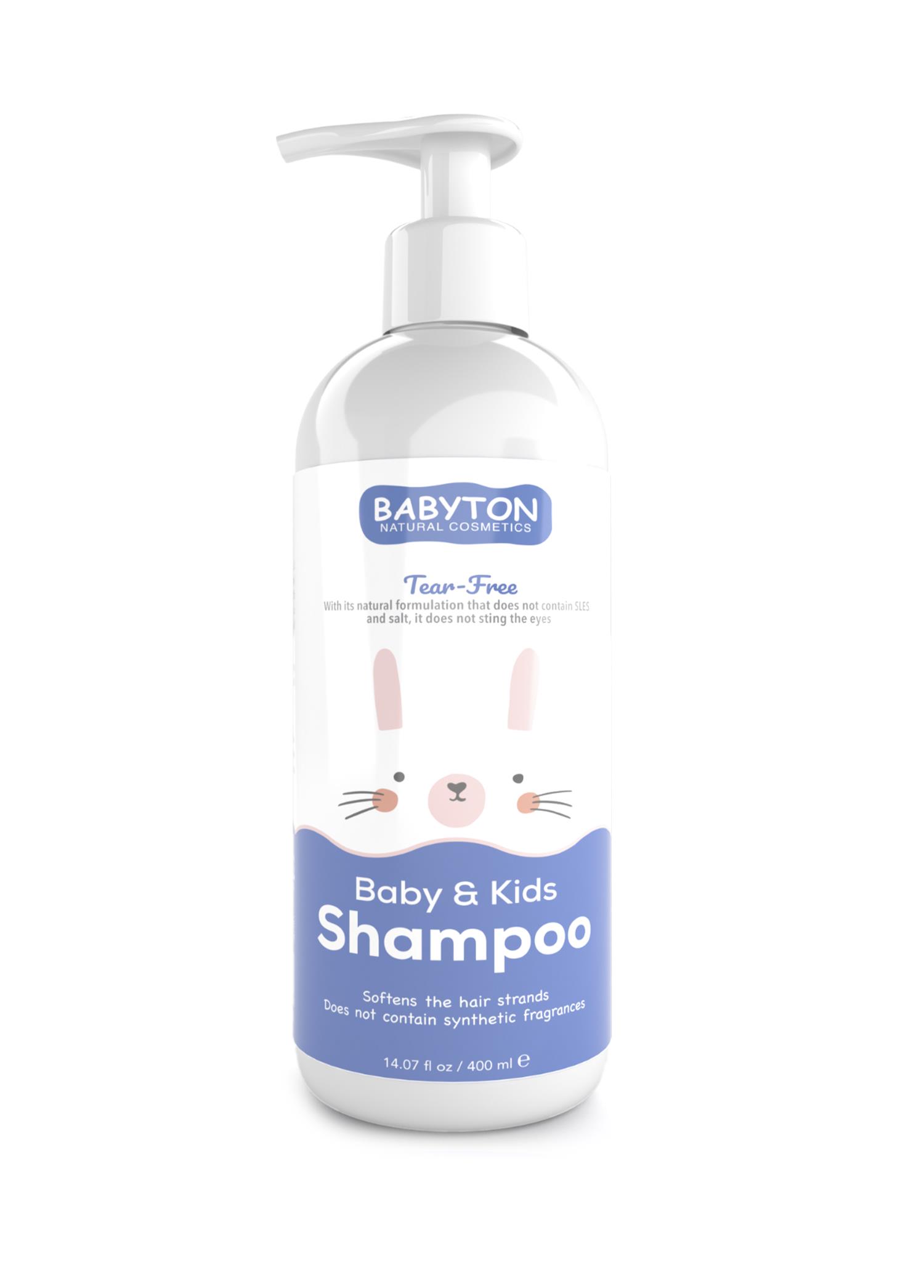 Babyton Göz Yakmayan Doğal Bebek ve Çocuk  Şampuanı 400 ML