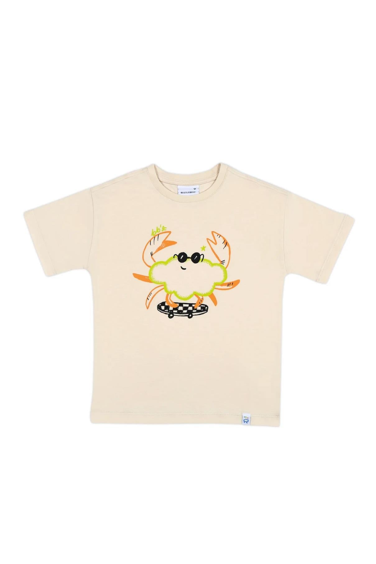 Beetle Beez Cool Funny Crab Oversize T-Shirt - Ekr