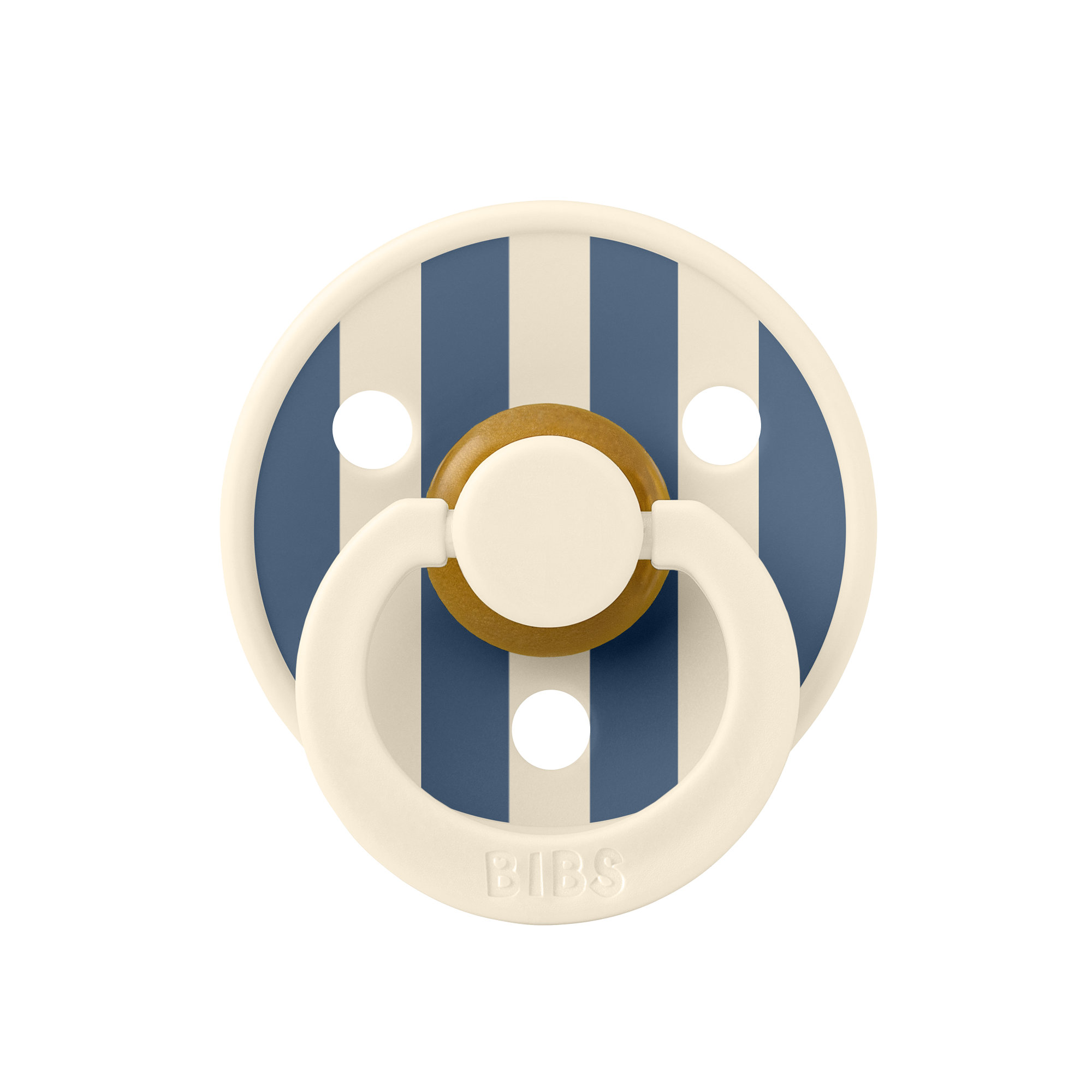 Bibs Studio Colour Block Kauçuk Emzik - Ivory Steel Blue