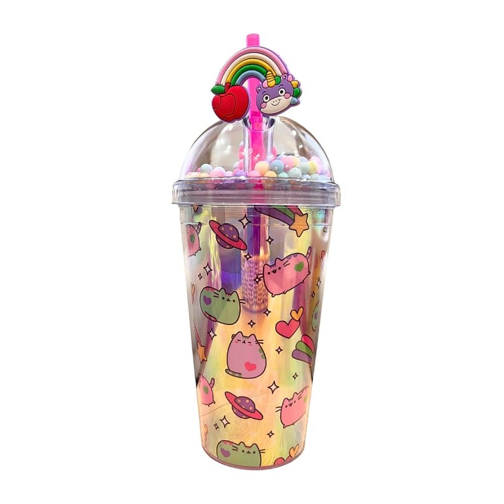 Etoilee Big Cat Rainbow Simli Pipetli Suluk
