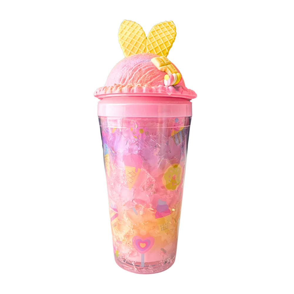 Etoilee-Iced 1 Scoop of Icecream Pipetli Suluk - Pembe