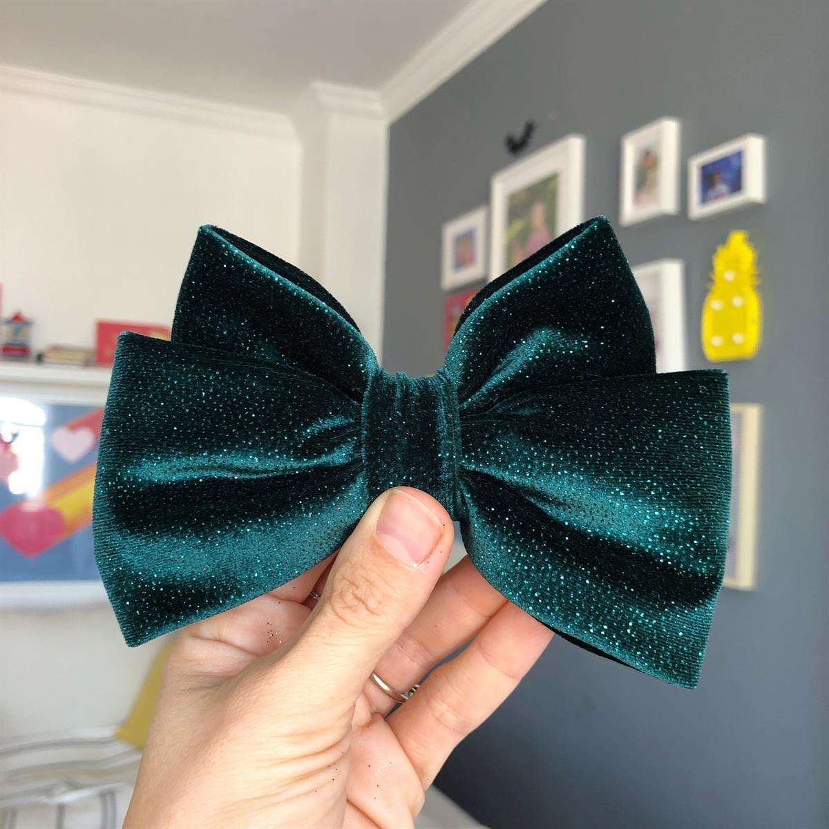 Glitter Green Velvet - Oversize