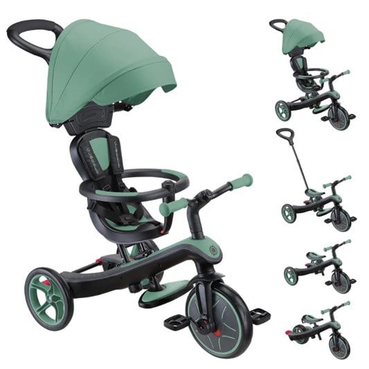 Globber Globber Explorer 4in1 Trike Bisiklet - Zeytin Yeşili