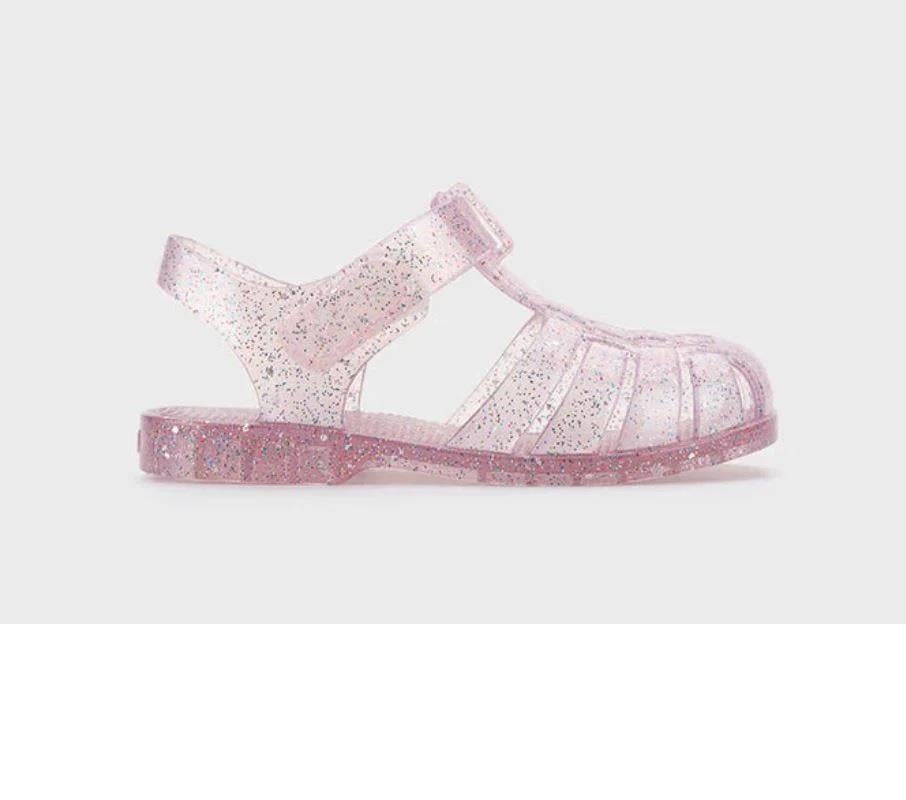 Igor Clasica Cristal Gliter Rosa/ Pembe SimliÇocuk Sandalet Fucsia/ Fuşya