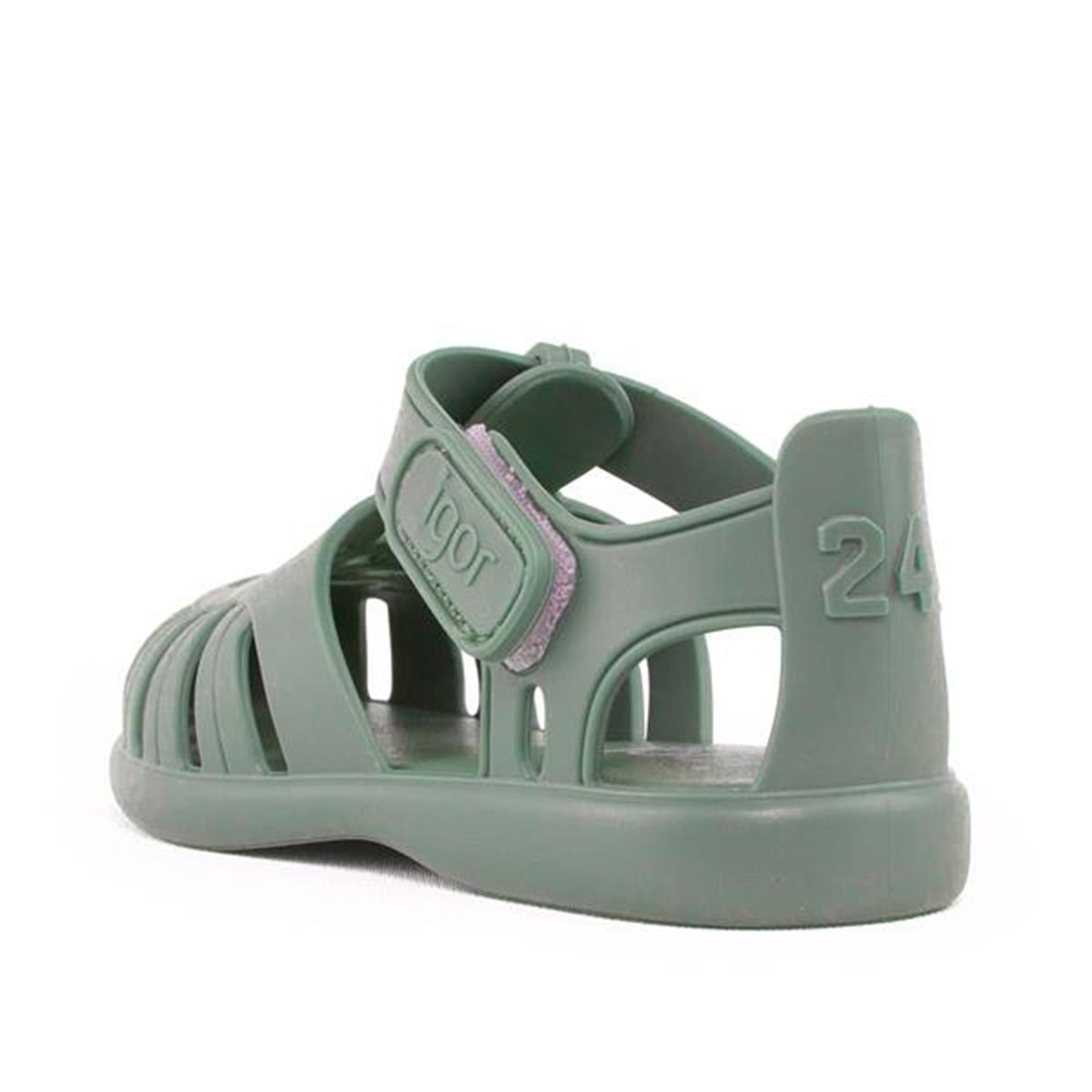 Igor Tobby Solid Verde/ Yeşil Çocuk Sandalet 
