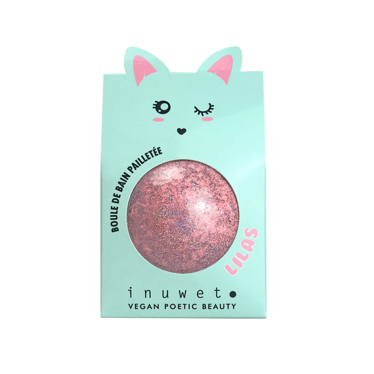 Inuwet Bath Bomb Glitter Lilac / Inuwet Banyo Topu Leylak