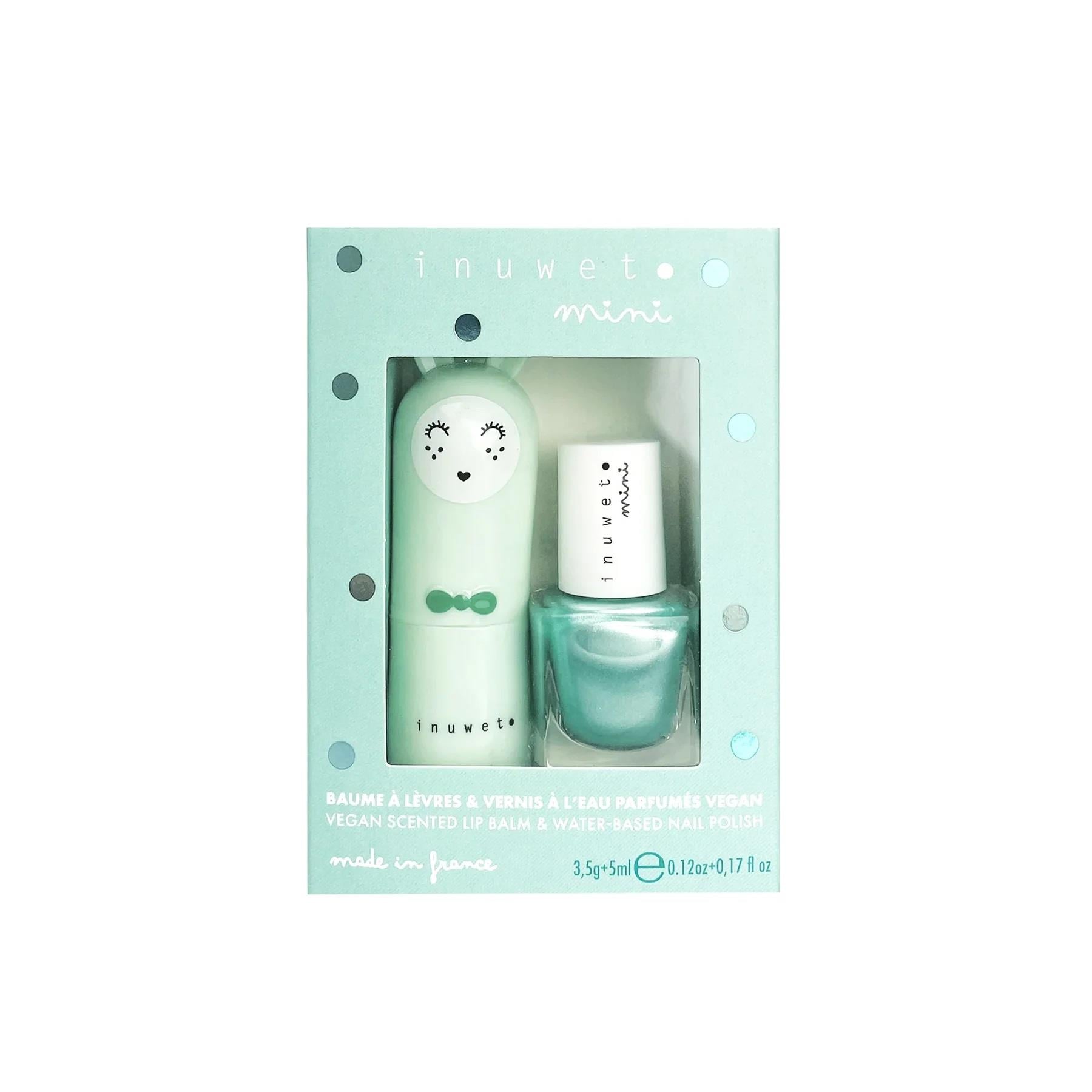 Inuwet Duo Turquoise Lipbalm Set / Lipbalm ve Oje Seti
