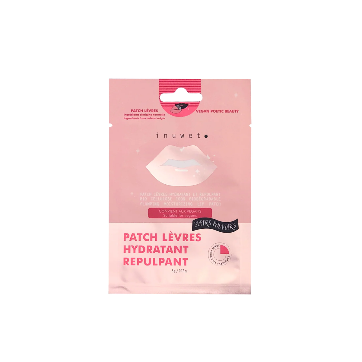 Inuwet Patch Lèvres Supers Pouvoirs Hydratant Repulpant / Dudak Maskesi