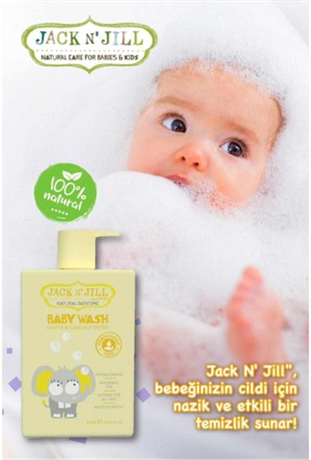 Jack N'Jill Bebekler İçin Tamamen Doğal Saç ve Vücut Şampuanı