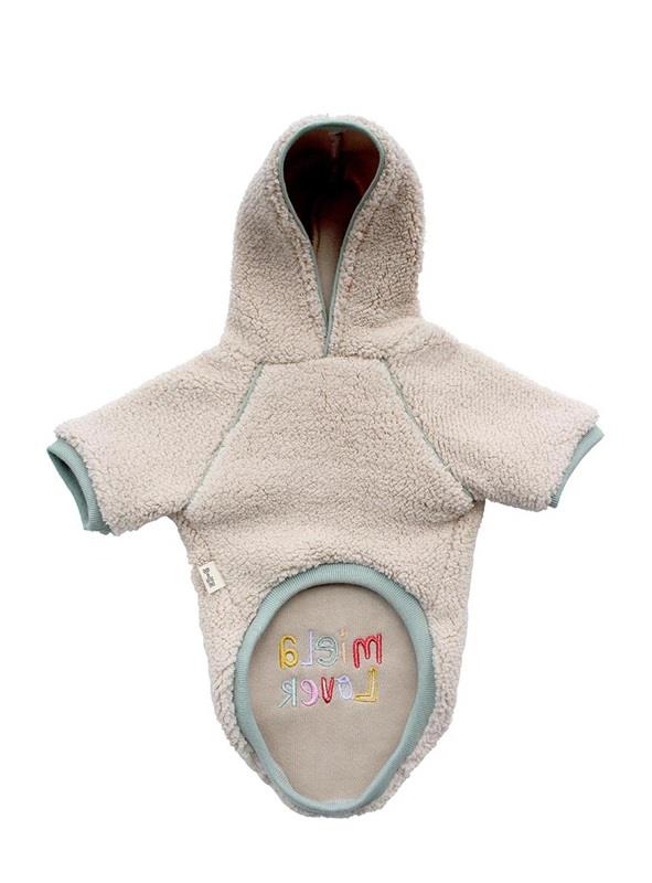Kapüşonlu Peluş Köpek Sweatshirt