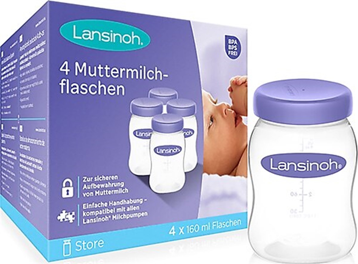 Lansinoh Anne Sütü Saklama Şişeleri 4 Adet