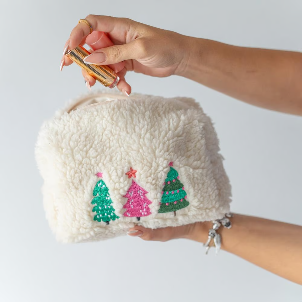Mama-yoyo Peluş Organizer Çanta - Yılbaşı Ağaçları