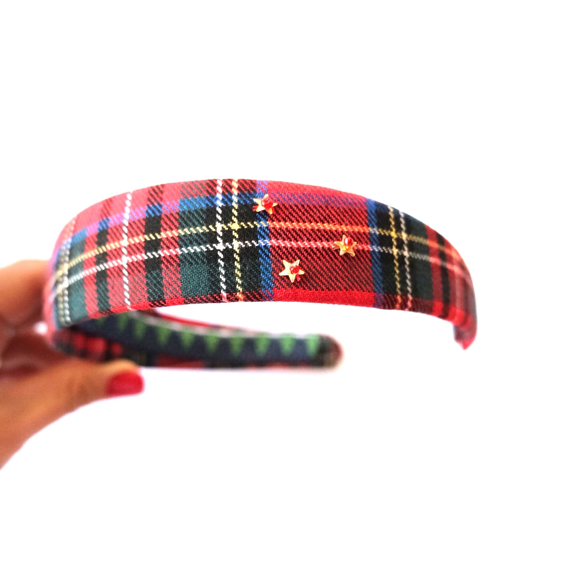 MA&MAA Red Plaid Kırmızı Ekose Taç