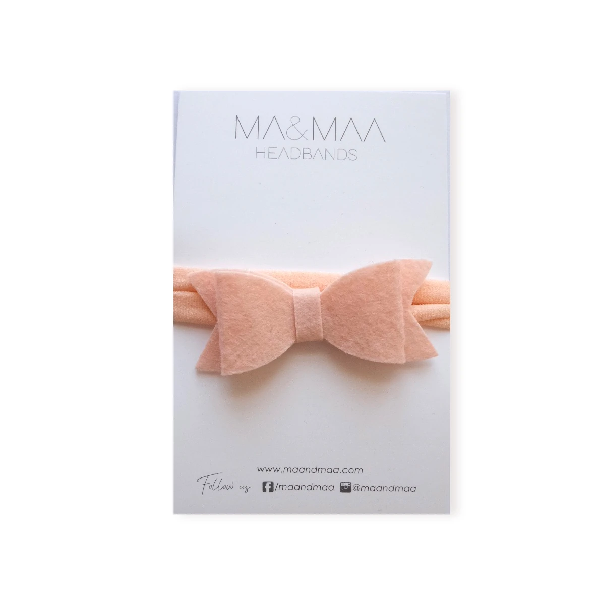 MA&MAA Yavru Ağzı Mini Keçe Fiyonk Saç Bandı 