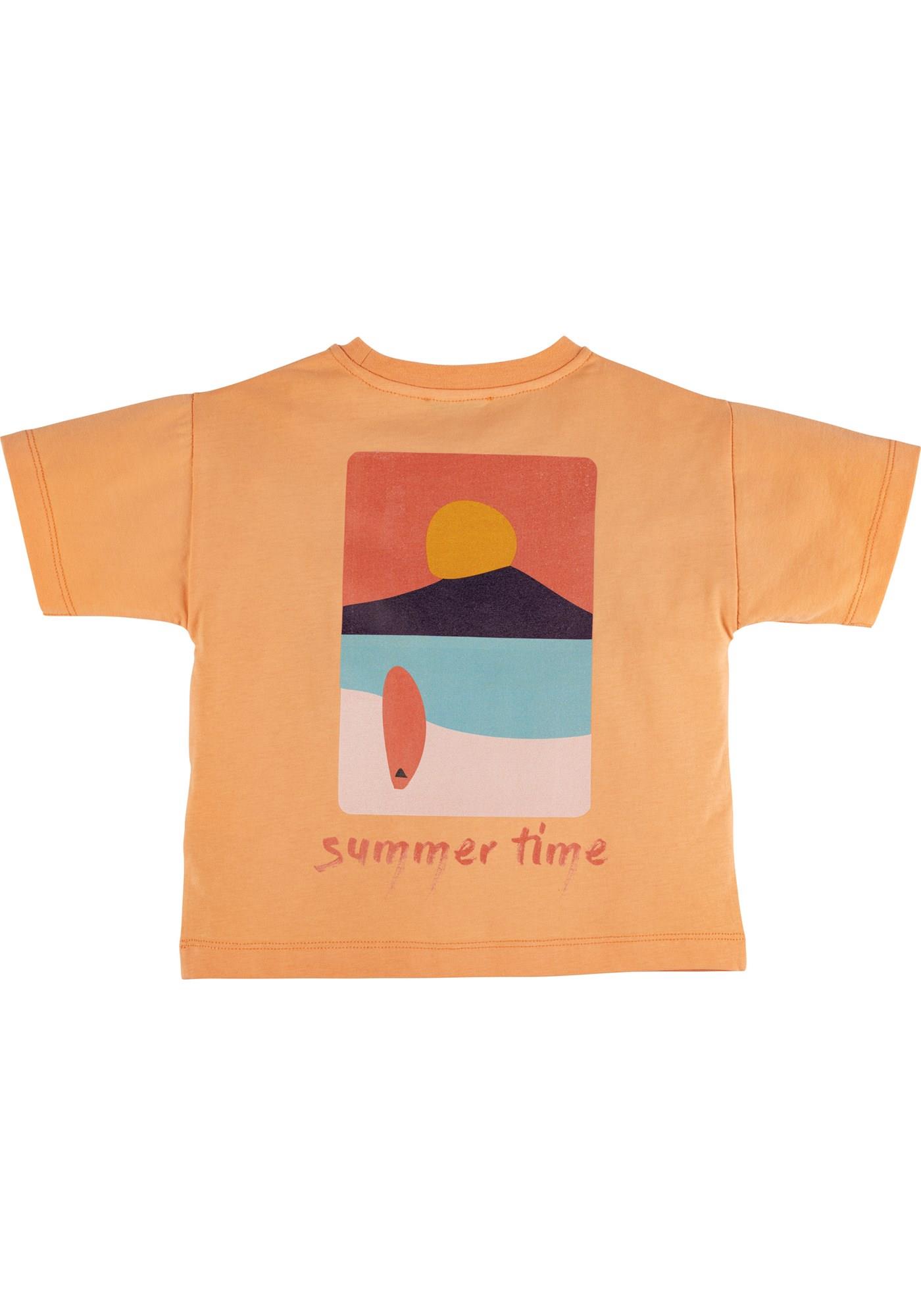 Mamino Oranj Baskılı T-Shirt 17441