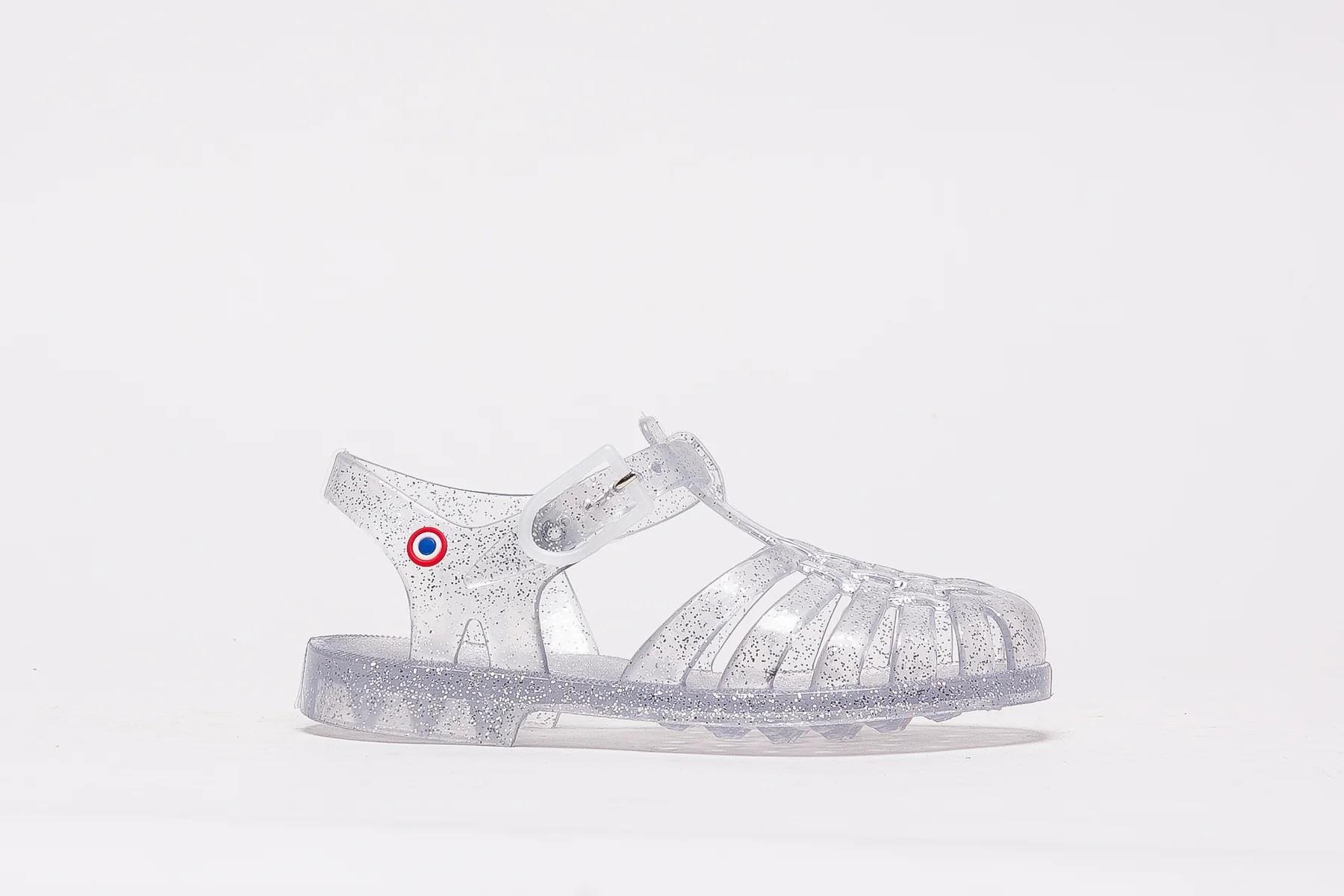 Meduse Sunmif Argent Paillette Sandals  - Çocuk Sandalet Parlak Gri