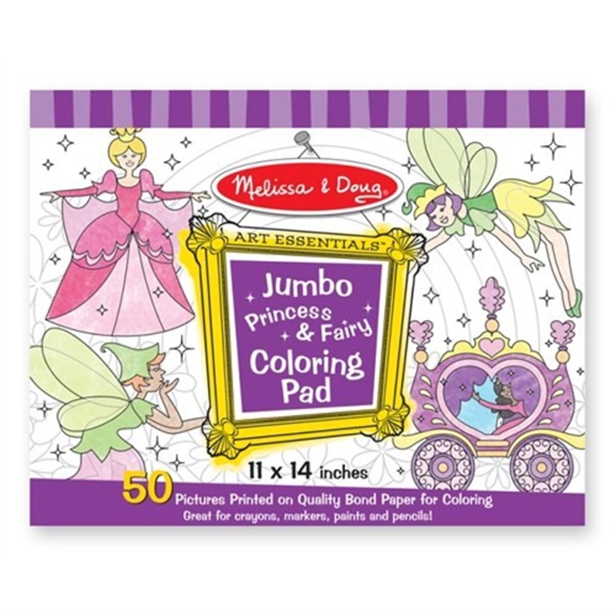 Melissa & Doug Dev Boyama Kitabı- Prenses ve Periler