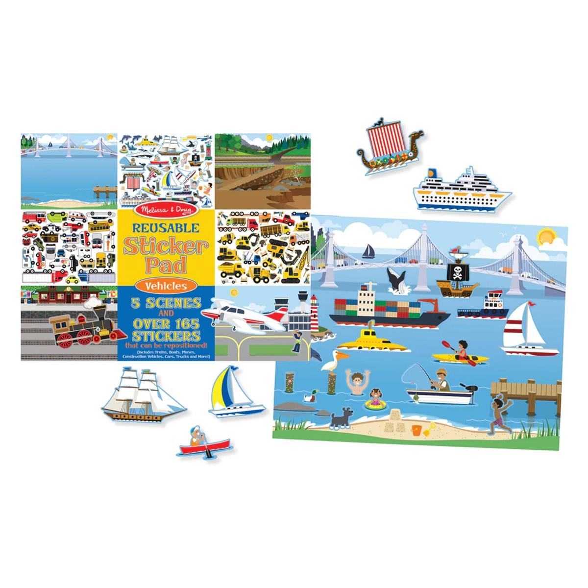 Melissa & Doug Tak Çıkar Çıkartma Kitabı - Araçlar