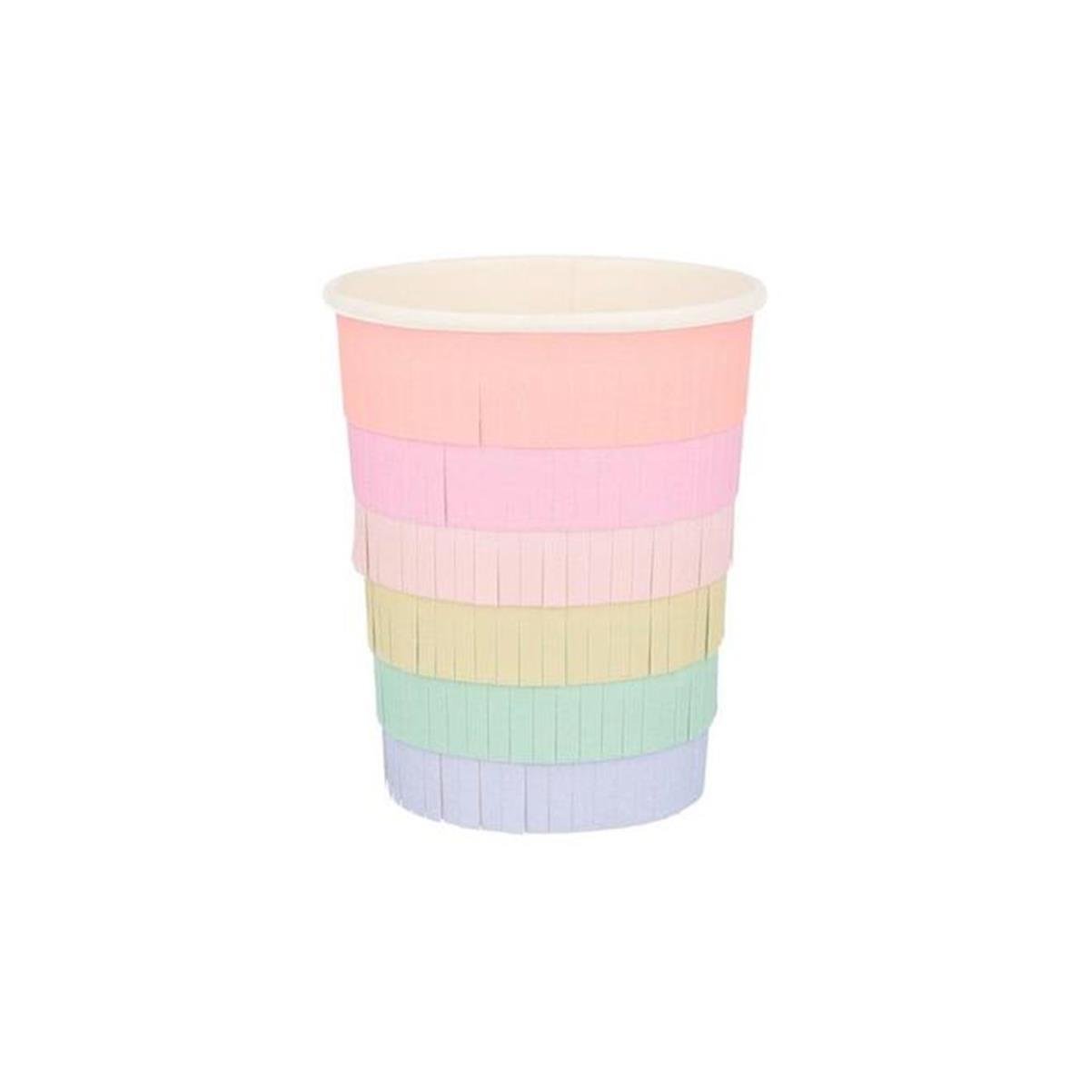 Meri Meri - Rainbow Sun Cups - Gökkuşağı Güneşli Bardaklar - 8'li