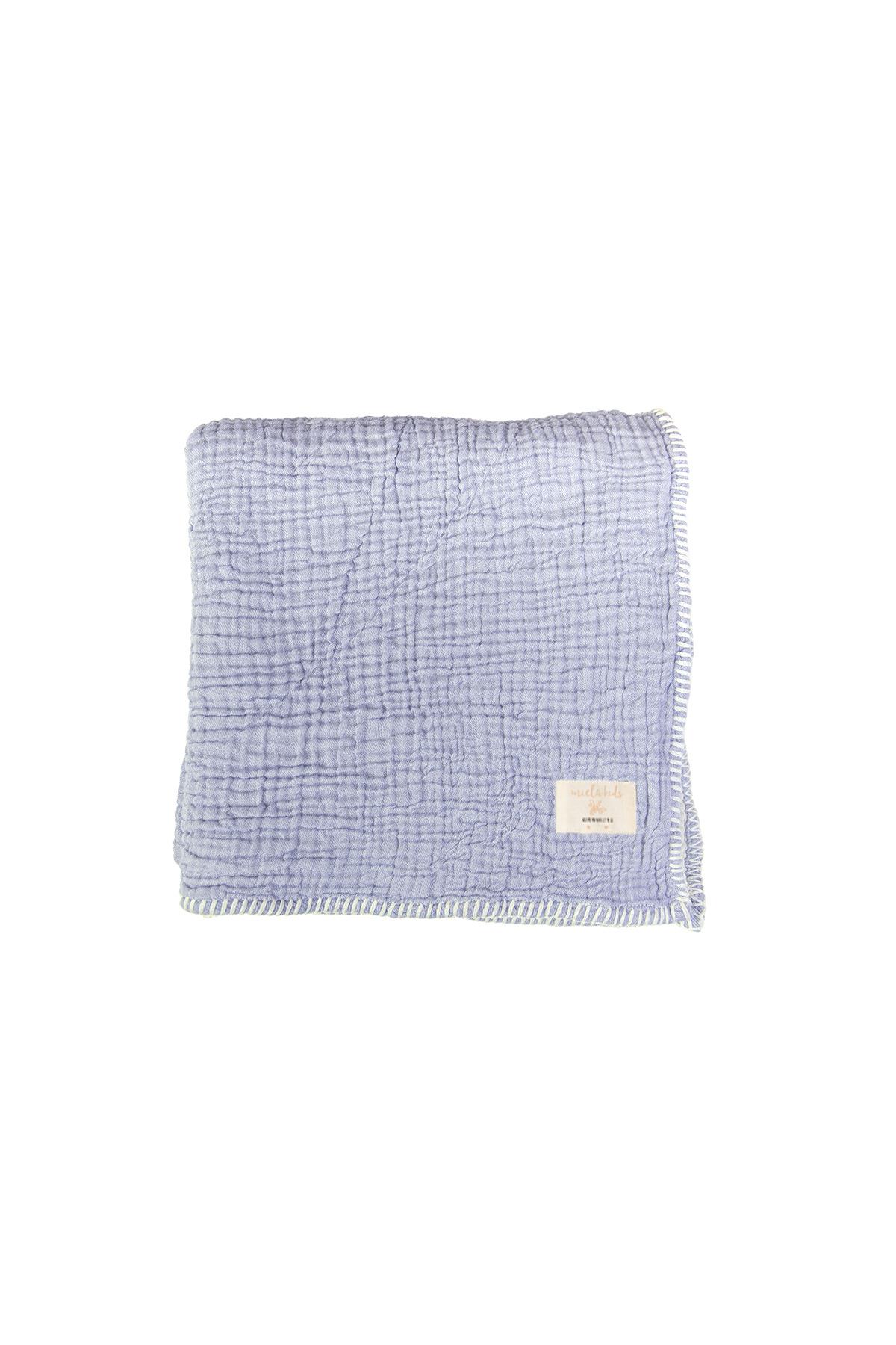 Miela Kids Marshmallow Müslin Battaniye - Denim Mavi