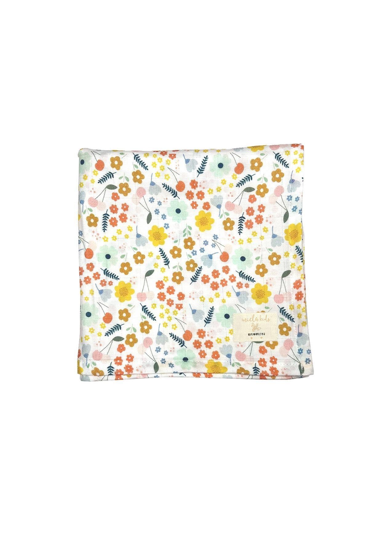 Miela Kids Pretty Floral Müslin Örtü