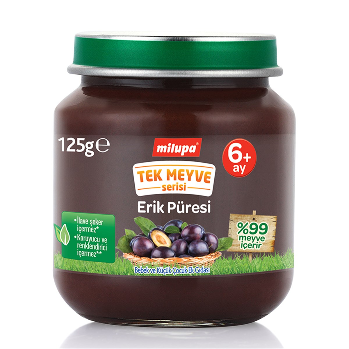 Milupa Erik Püresi Kavanoz 125 g 6+ Ay