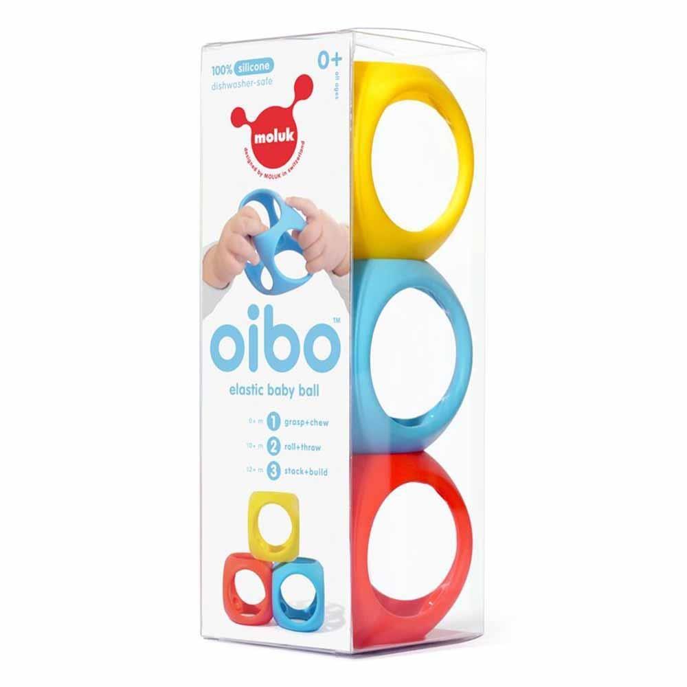 Moluk Oibo 3-Set Primary Blue-Red-Yellow - Yenidoğan Duyusal Oyuncak Mavi - Kırmızı - Sarı