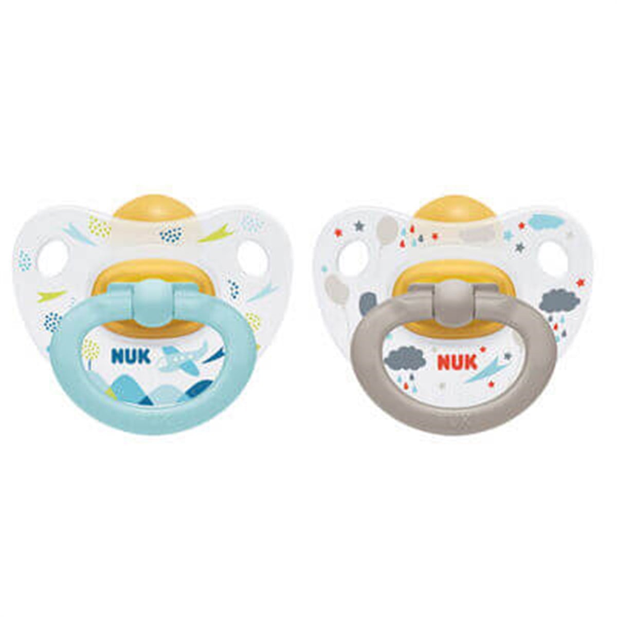 Nuk No:1 Kauçuk Emzik - Happy Kids 2'li - Saklama Kutulu