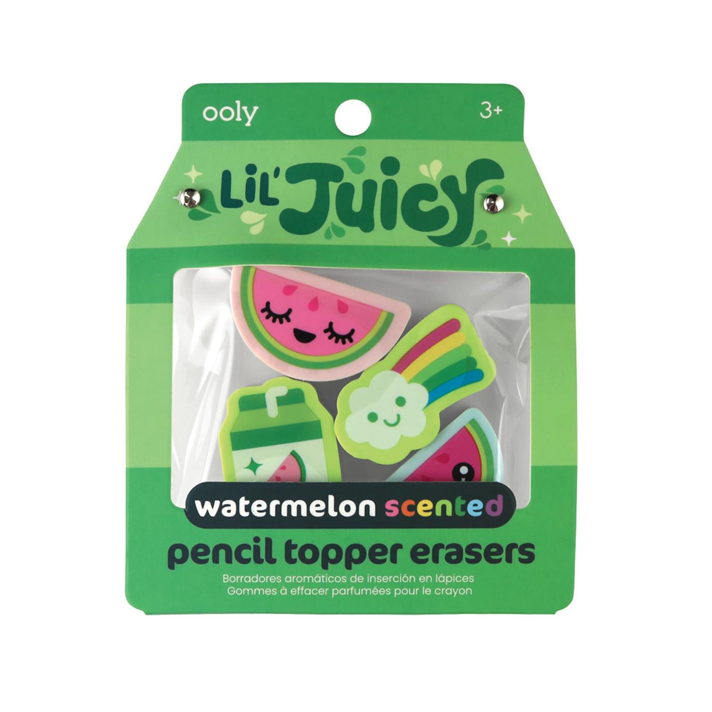 Ooly Lil' Juicy 4'lü Silgi - Karpuz Kokulu
