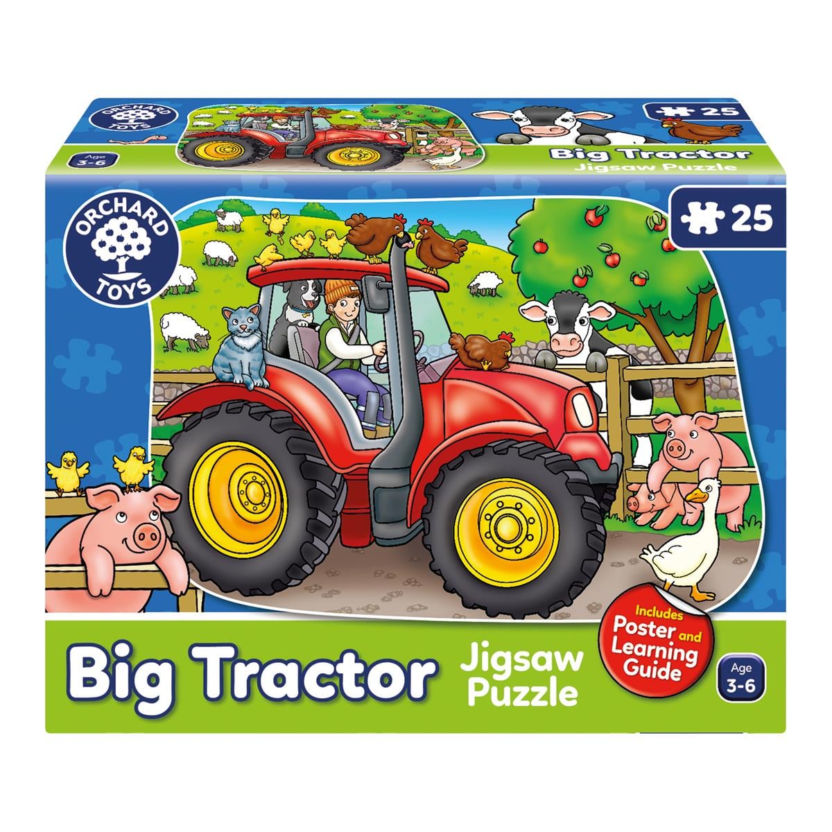 Orchard Toys Big Tractor Puzzle 3 - 6 Yaş