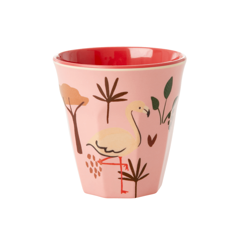 Riceteria Melamin Çocuk Bardak - Flamingo