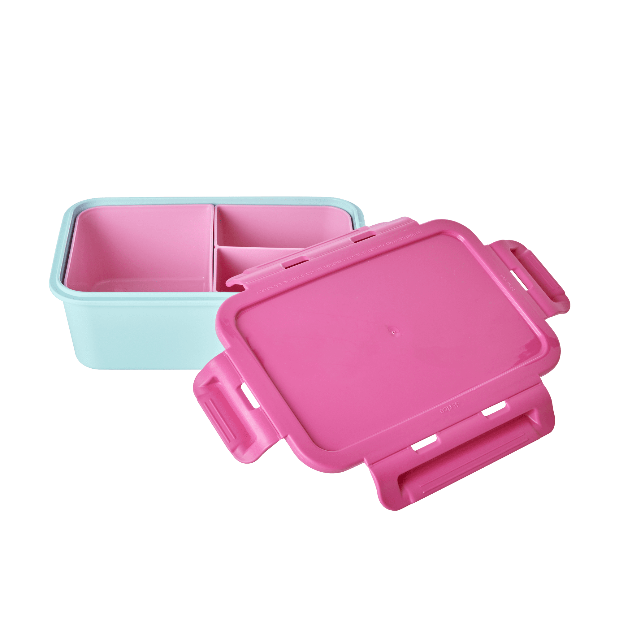 Riceteria Plastik Lunchbox - Pink and Mint