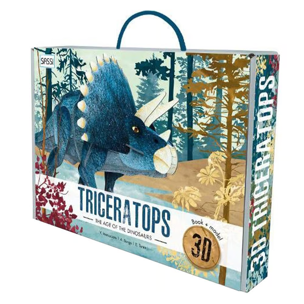 Sassi 3D Triceratops Book and 3D Model