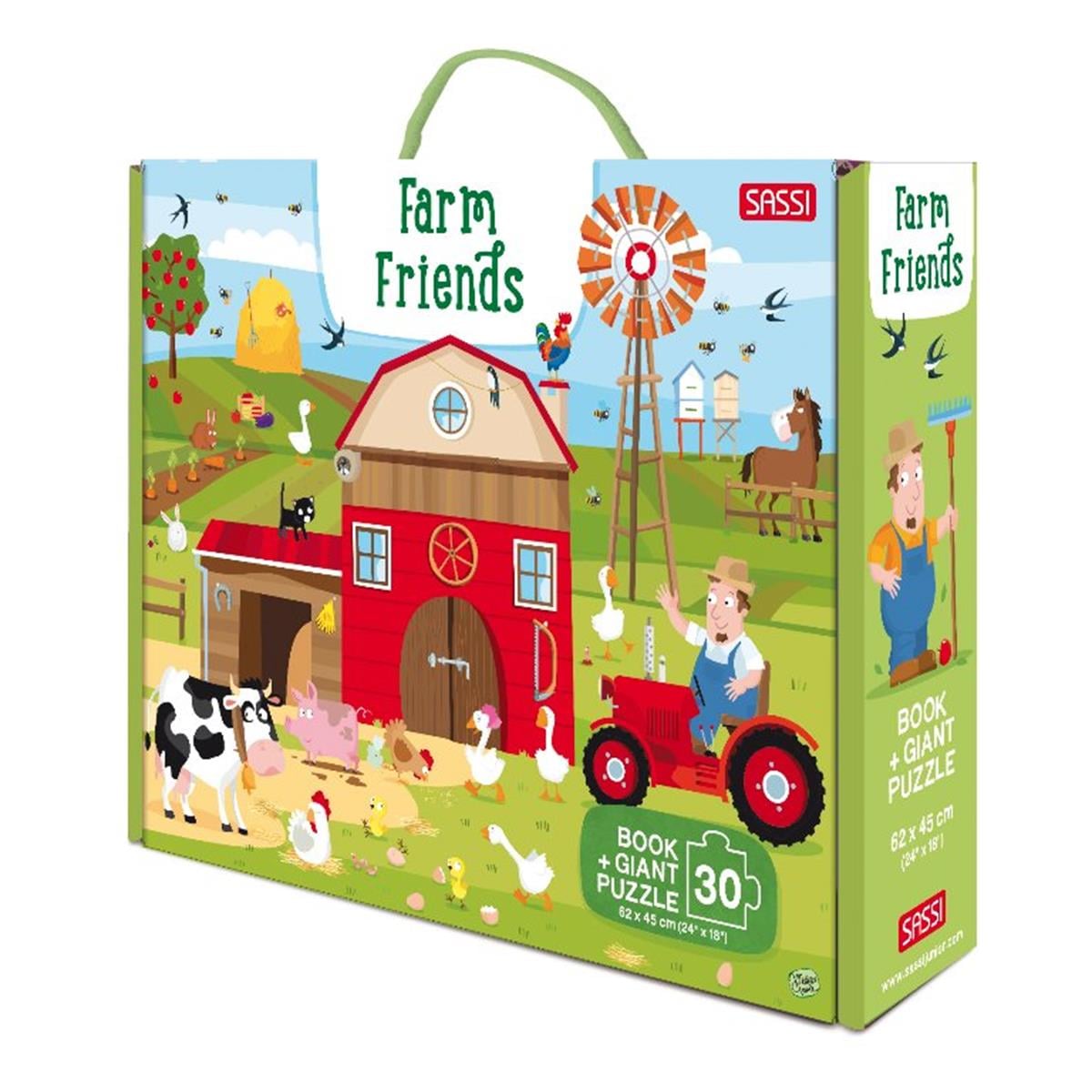 Sassi Farm Friends Book and Giant Puzzle