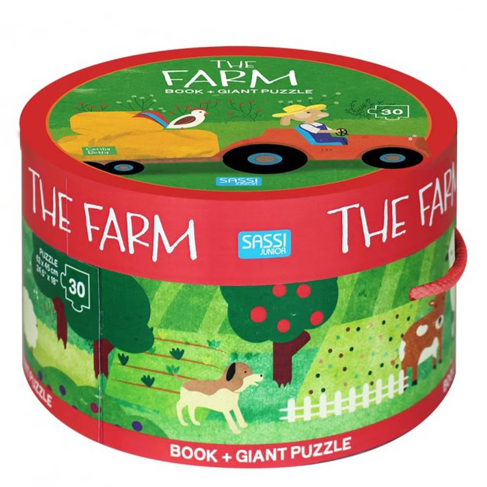 Sassi The Farm Book and Giant Puzzle