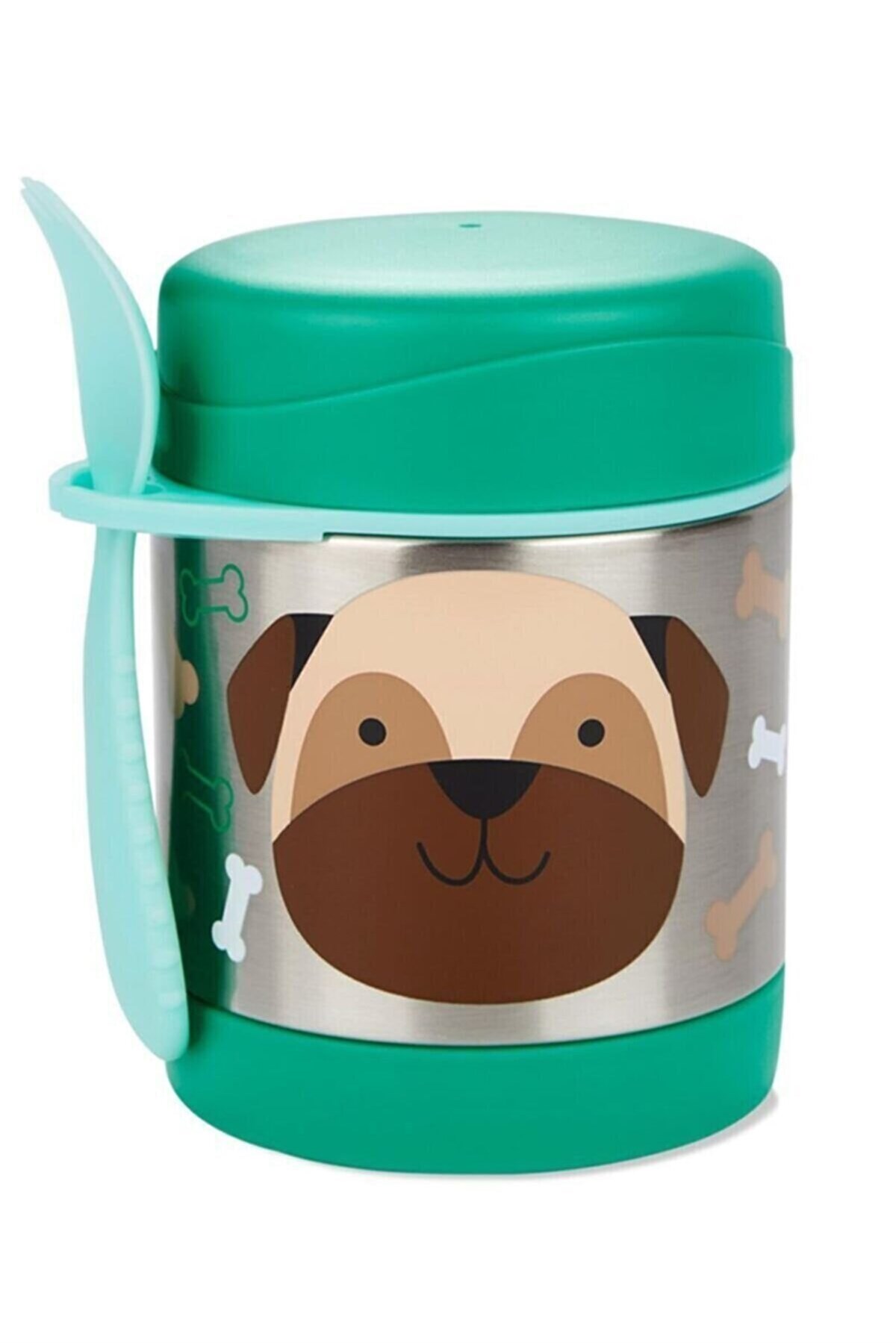 Skip Hop Paslanmaz Çelik Mama Saklama ve Taşıma Termosu Pug Köpek