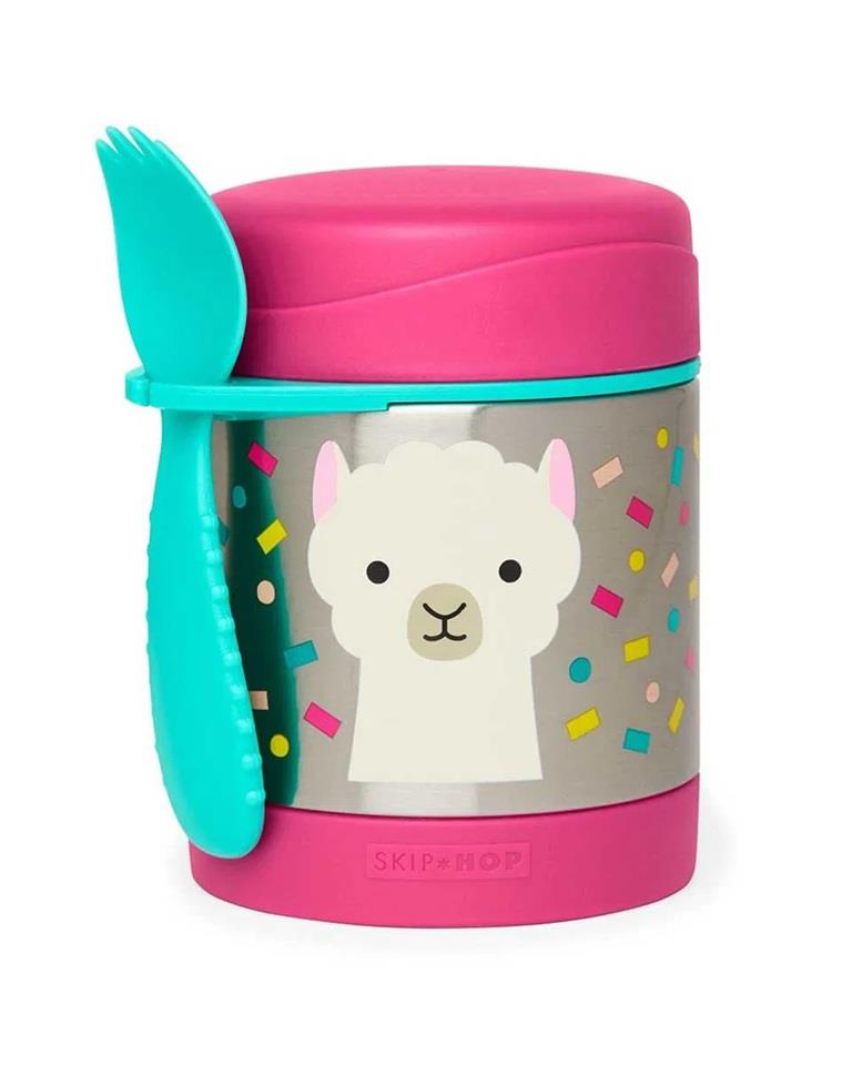 Skip Hop Paslanmaz Çelik Mama Saklama ve Taşıma Termosu Lama
