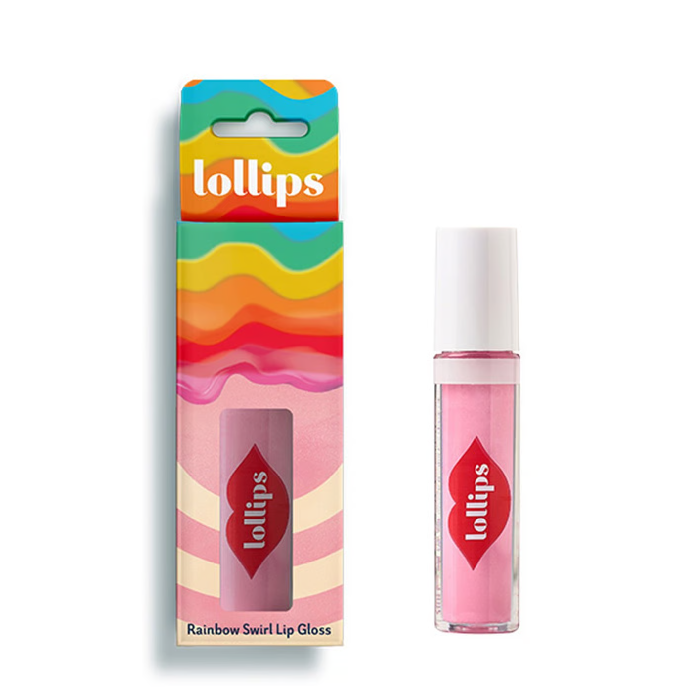 Snails Lollips Dudak Parlatıcısı - Rainbow Swirl - Pembe