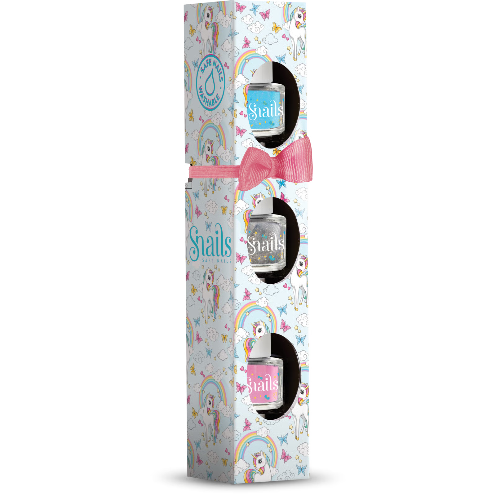 Snails Mini 3'lü Su Bazlı Oje - Rainbow Unicorn