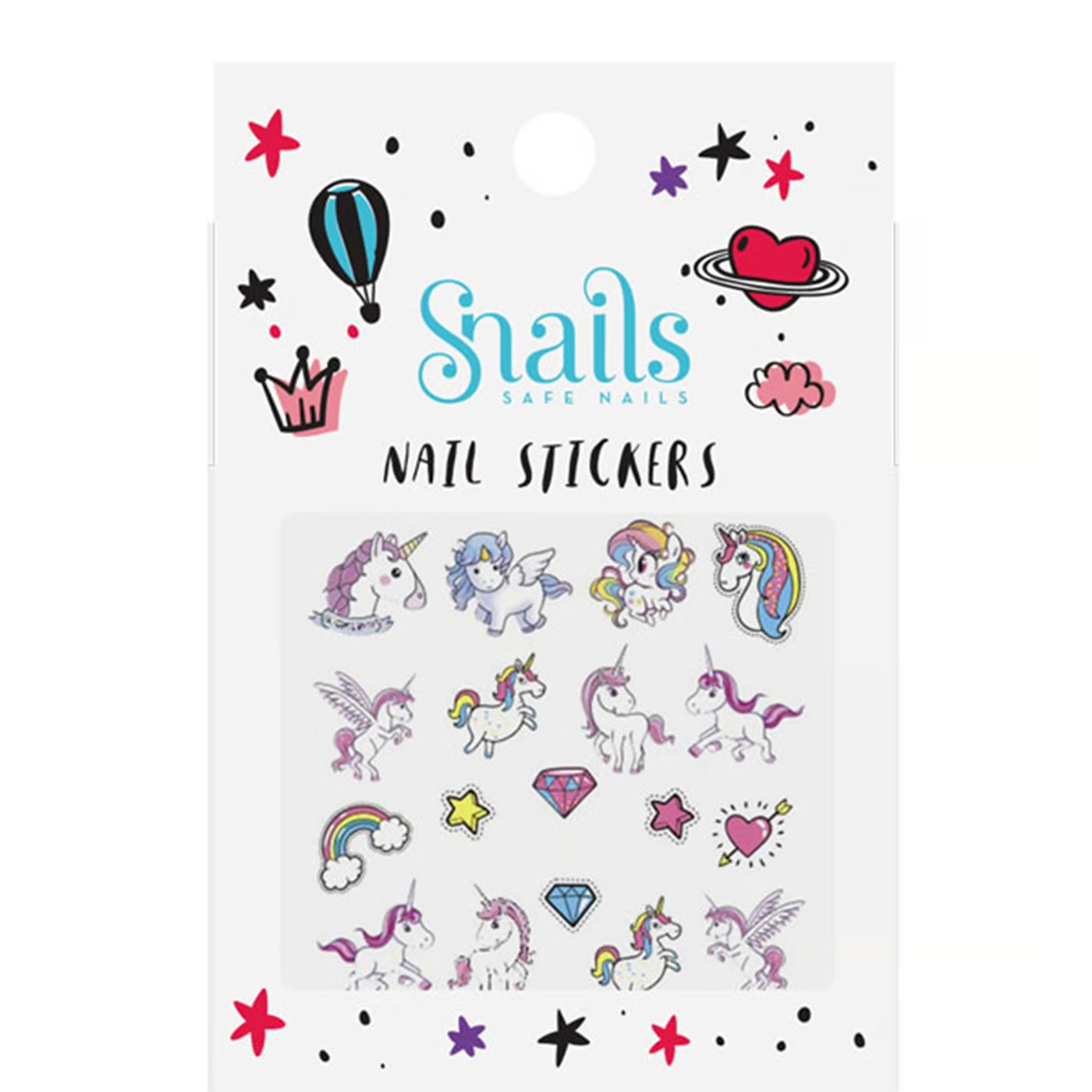 Snails Tırnak Sticker Seti - Unicorn