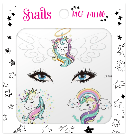 Snails Yüz Dövmesi – Unicorn Crown - Unicorn Tacı