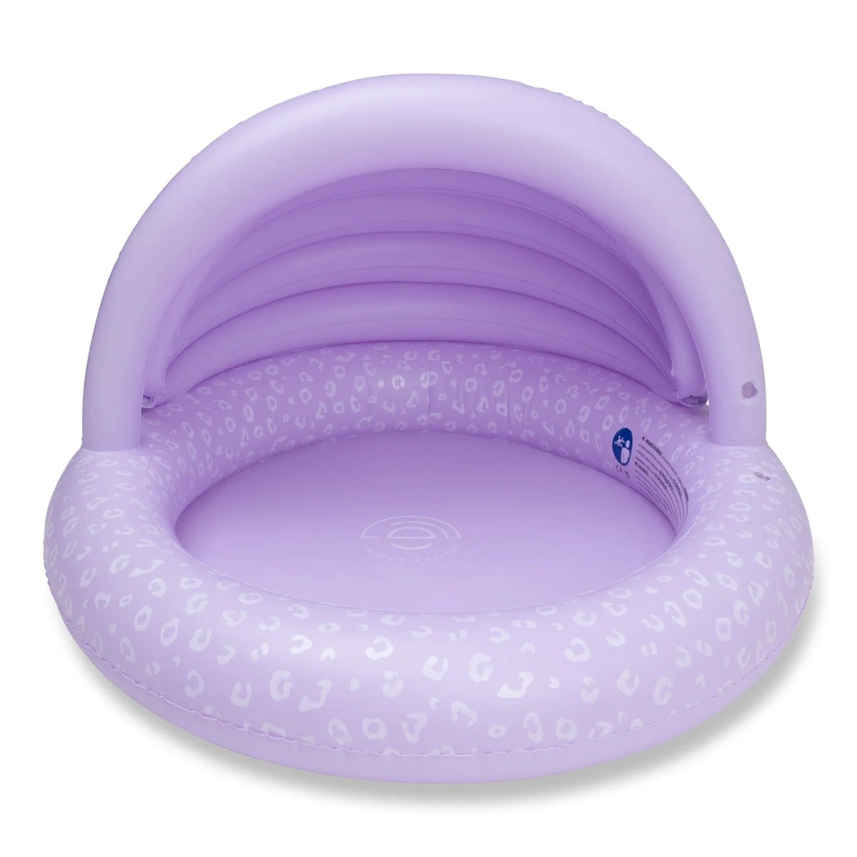 Swim Essentials Lila Leopard Çocuk Gölgelikli Şişme Oyun ve Yüzme Havuzu 100cm