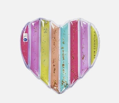 Swim Essentials Rainbow Heart Şişme Deniz ve Havuz Yatağı 150cm